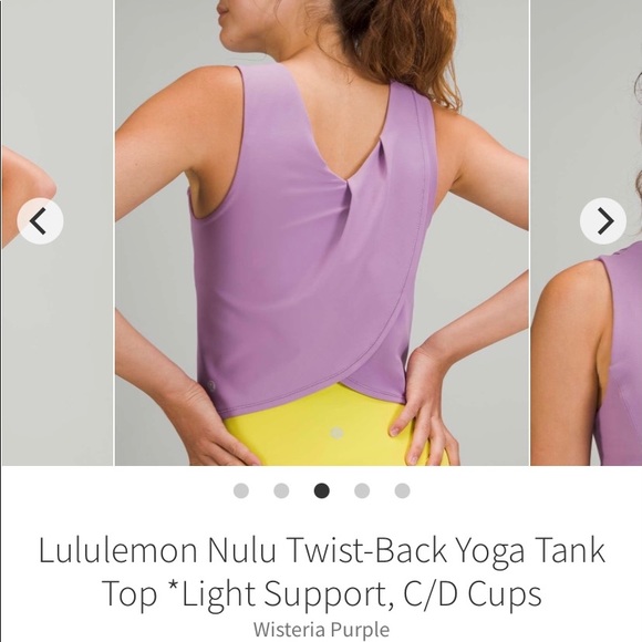 Lululemon Nulu Twist Back Yoga Tank - Picture 6 of 7